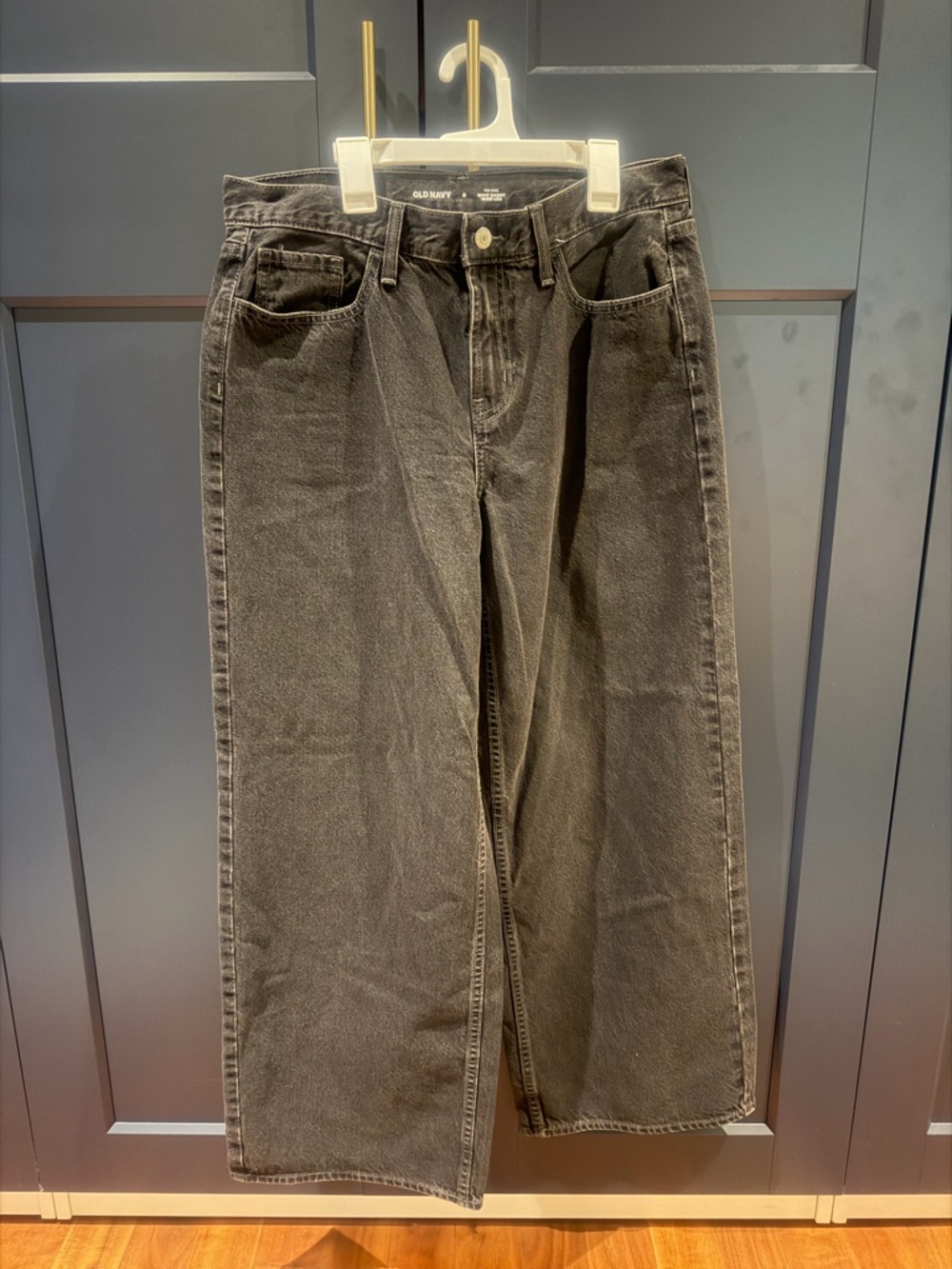 Old Navy Wow Baggy Wide-Leg Jeans - Licorice Black size 8